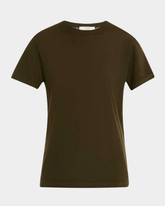 Cashmere Short-Sleeve Tee